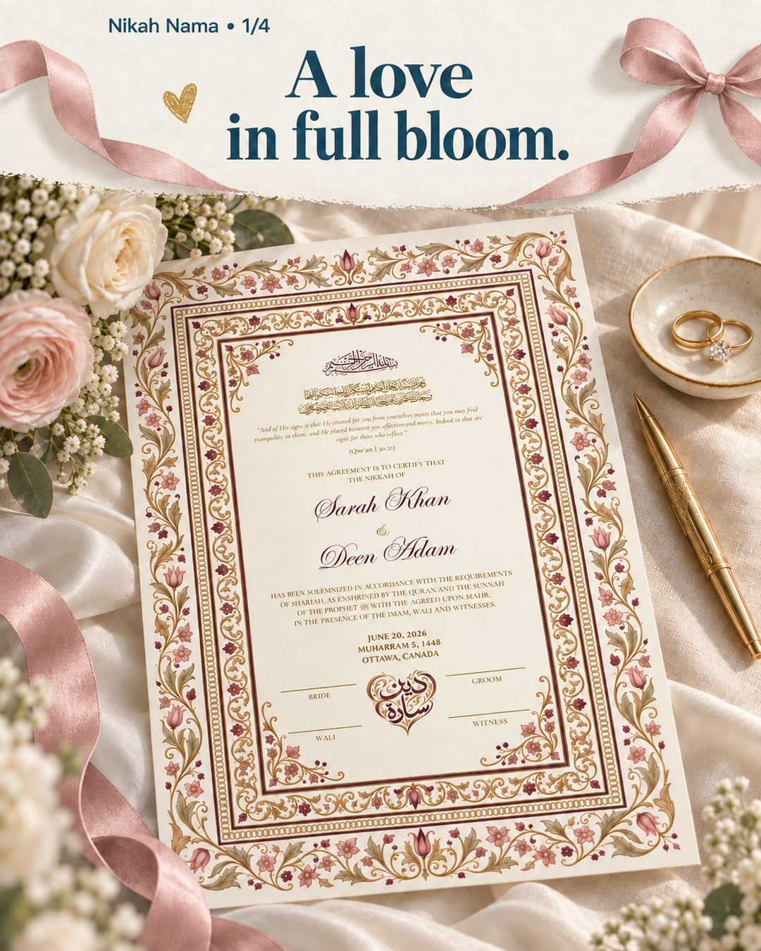 Botanical Nikah Blossom Covenant
